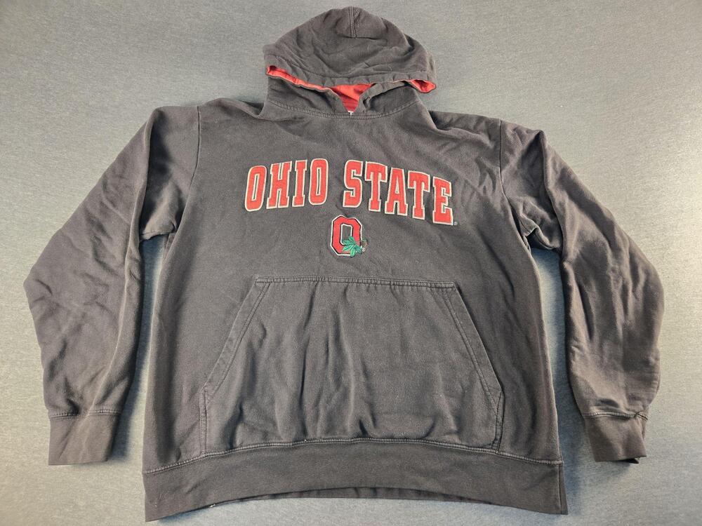 Ohio State Buckeyes Hoodie 90s Embroidered Mens XL NCAA Football Foot Locker VTG